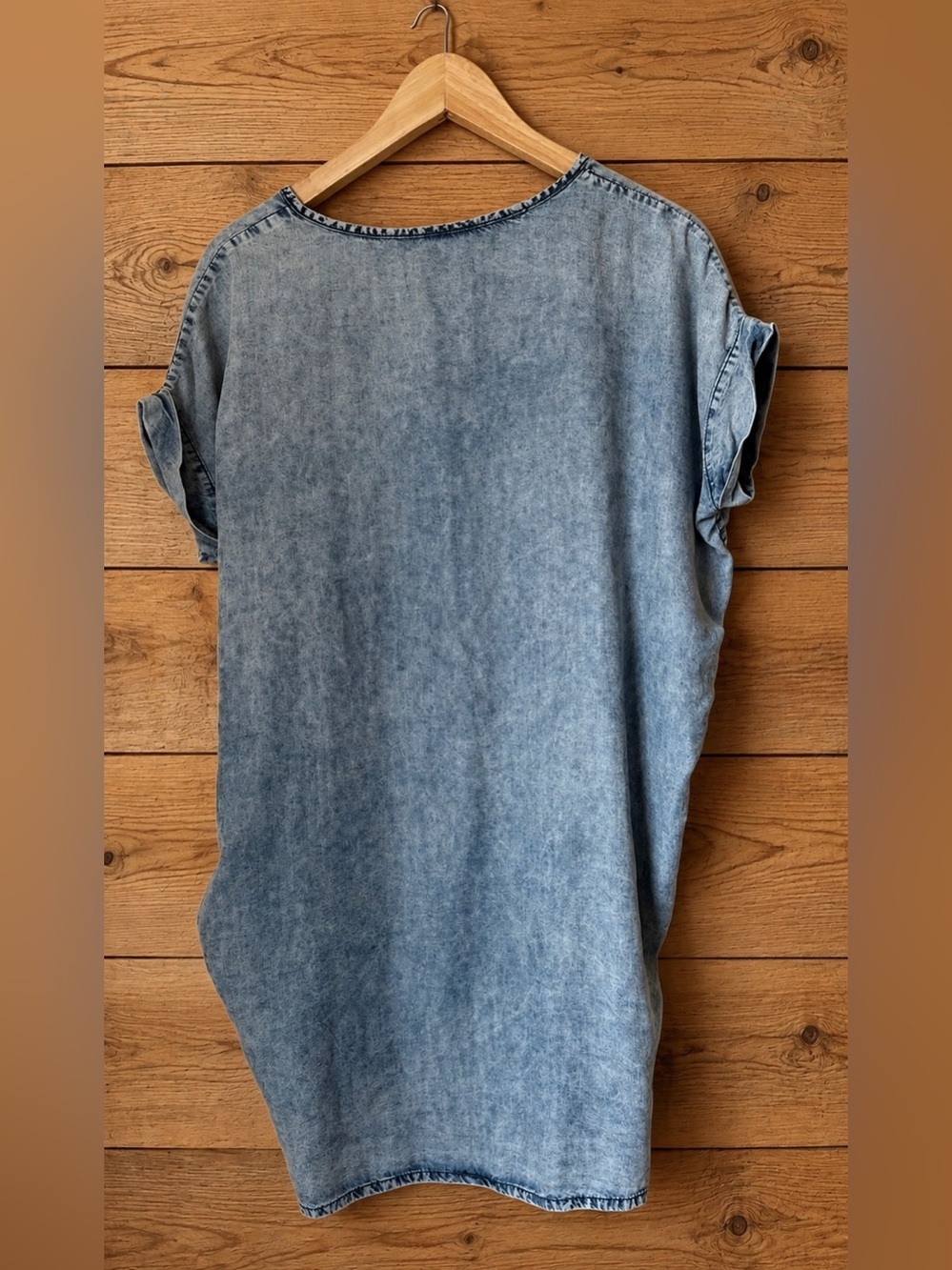 All Saints Chambray Sonny Tie Front Denim Dress Sz. Small - Picture 4 of 5